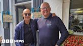 Actor Stanley Tucci spotted visiting Fowey in Cornwall