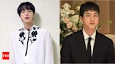 BTS' Jin floors internet in dashing suit at cousin's wedding; Fans swoon over his handsome look | K-pop Movie News - Times of India
