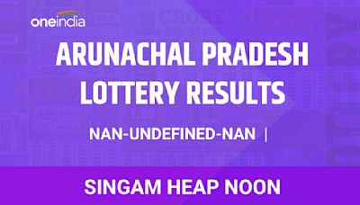Arunachal Pradesh Lottery Singam Heap Noon Winners November 30 - Check Results