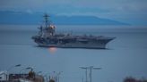 Uno de los más grandes del mundo: portaaviones USS George Washington llega a Punta Arenas para realizar ejercicios con la Armada chilena - La Tercera