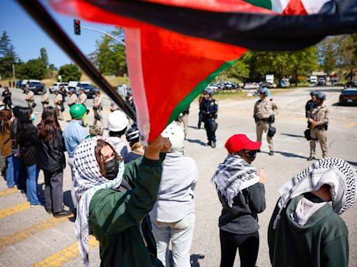 80 arrested as police break up pro-Palestinian encampment at entrance to UC Santa Cruz