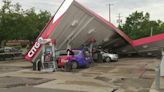 Metro Detroit severe weather destruction leaves 1 dead, collapses gas station