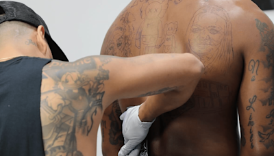 Browns star Watson's huge new back tattoo features homage to model girlfriend