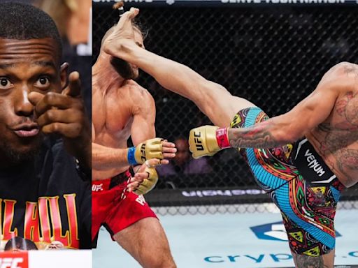 WATCH | Jamahal Hill live reacts to Alex Pereira's head kick knockout at UFC 303 | BJPenn.com