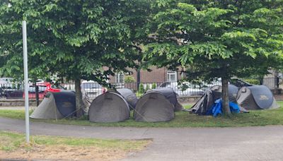 Taoiseach keeping ‘open mind’ on deportations to third countries as new migrant encampment set up in Ballsbridge