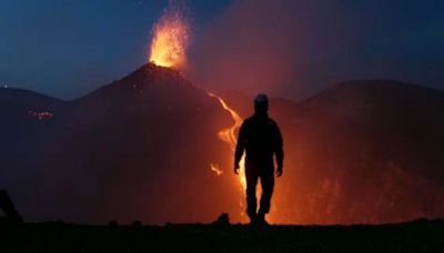 Spectacular display as Mount Etna erupts in Sicily