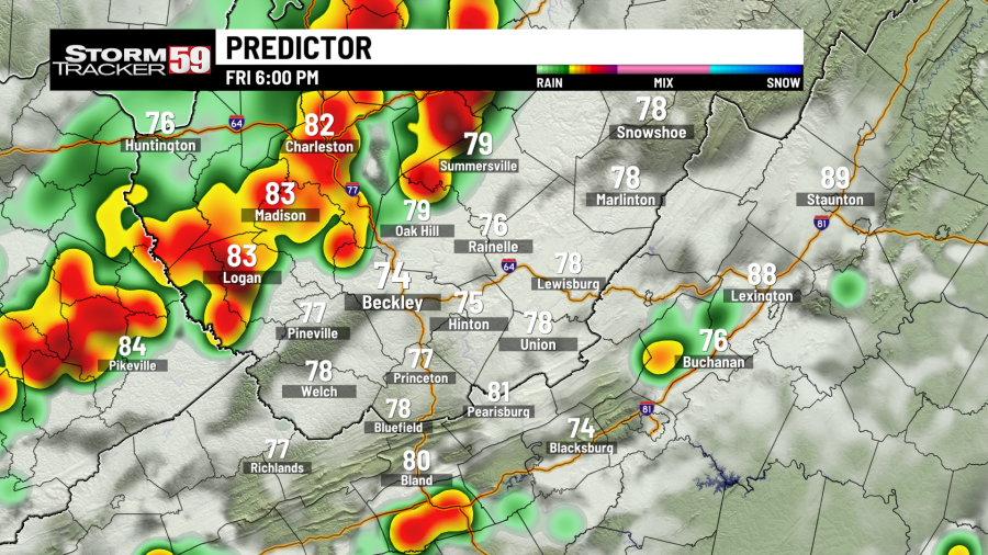 Strong storms set to impact Friday afternoon with damaging winds and heavy rains