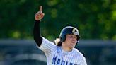 Who's moving on to regional baseball play following the Marian sectional championship?