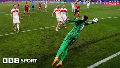 Euro 2024: Mert Gunok compared with Gordon Banks after 'unbelievable' save sends Turkey into quarter-finals