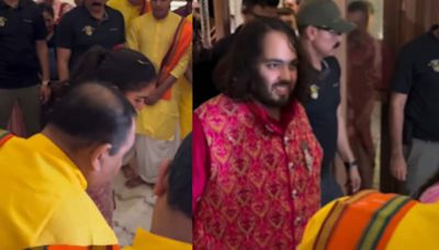 Newly married Radhika Merchant performs Griha Pravesh with husband Anant Ambani at their Jamnagar house, watch video