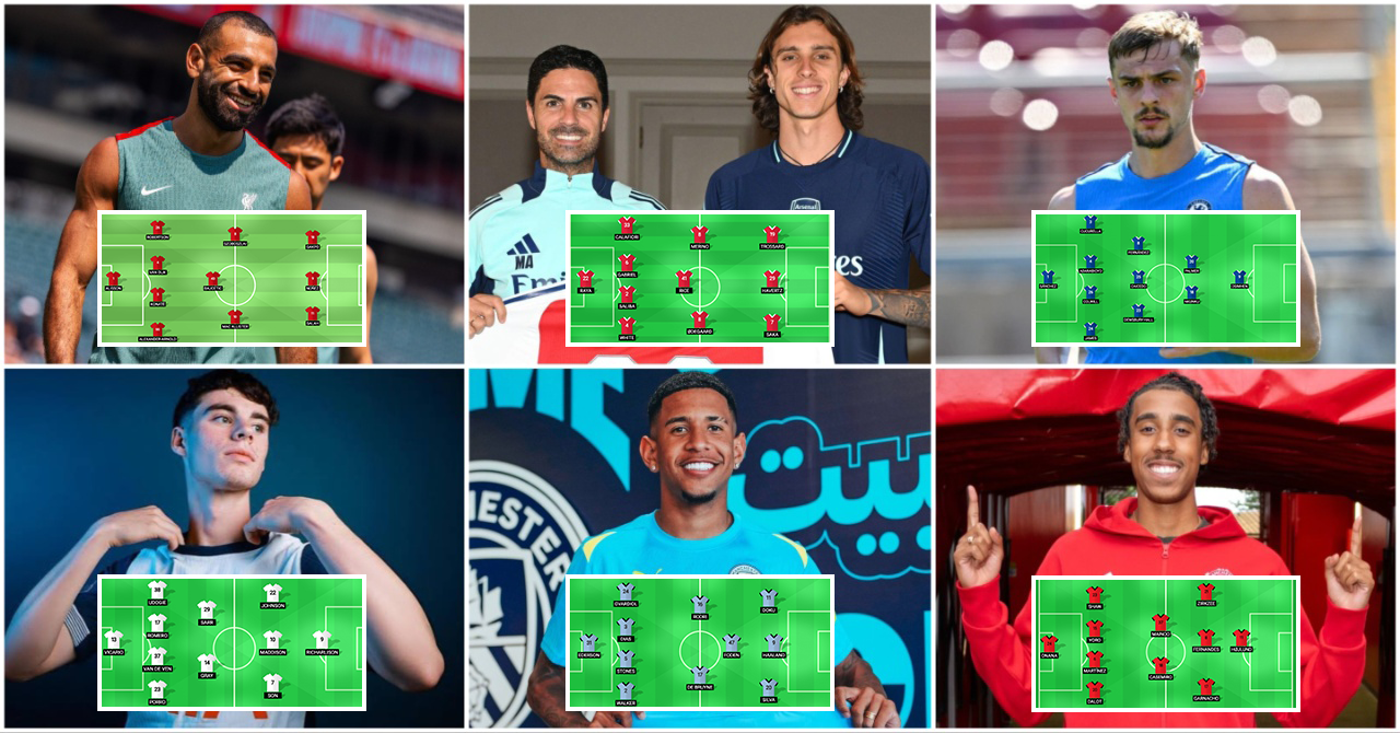 Predicting the Premier League's 'Big Six' starting XIs for the first match of the 2024/25 season