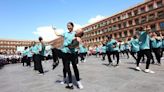 La plaza de La Corredera, escenario del 'Mambo No. 5' en el Día Mundial de la Danza