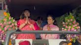 Jamnagar showers Anant Ambani, Radhika Merchant with flowers and aarti in grand welcome