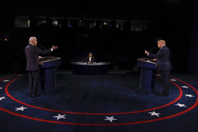Letters to the Editor: A Latino moderator, mic cutoffs, no audiences: Reader ideas for Biden-Trump debates