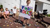 West Islip kindergartner Finley Mulholland sets 'rocks of hope' at Good Samaritan University Hospital