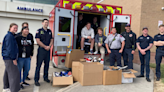 Firefighters, Elkhorn students collect shoes for needy emergency room patients