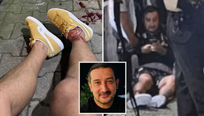 Football pundit rushed to hospital after he is shot while leaving TV studio