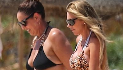 John Terry and Peter Jones' wives Toni and Tara wow in stylish bikinis