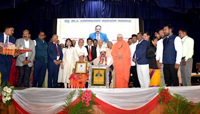 State Law University Vice-Chancellor Prof. C. Basavaraju felicitated - Star of Mysore