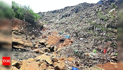 Landfill waste polluting waterbodies in Aravalis | Gurgaon News - Times of India