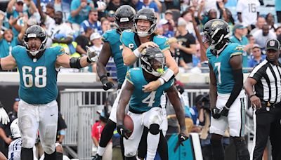 Jaguars, the NFL's last winless team, sneak past Colts after nearly blowing late 14-point lead