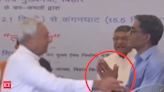 Watch: "I touch your feet...": Nitish Kumar loses cool at IAS officer at public event - The Economic Times