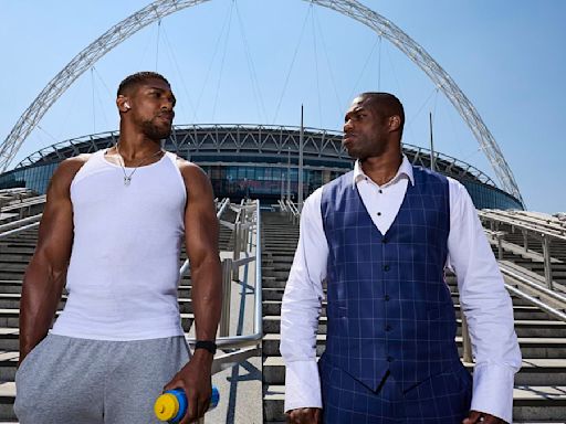 Joshua 'threatens Dubois with CHAIR' as the pair nearly come to blows