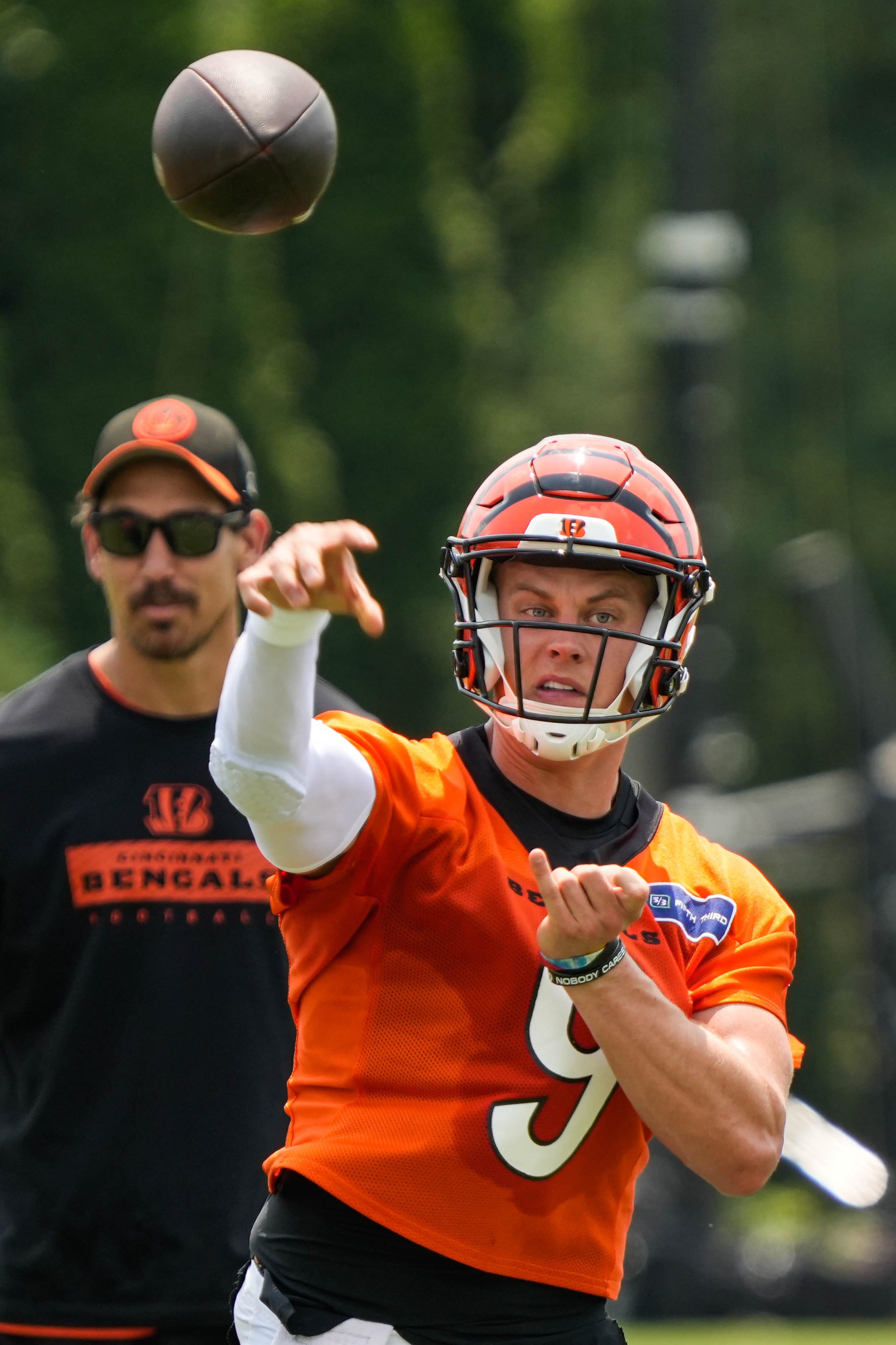 Here's why Joe Burrow isn't throwing at Bengals training camp practice today