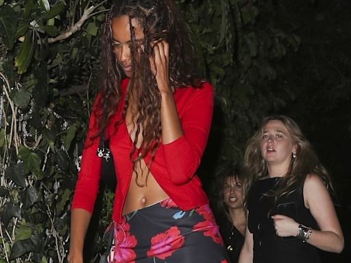 Malia Obama flashes her midriff in crop top and skirt on LA night out