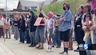 University of Vermont protestors hold teach in to spread awareness of antisemitic slogan