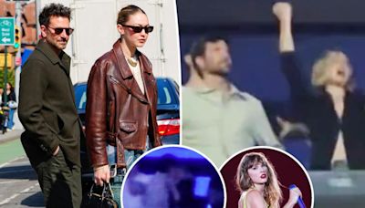 Bradley Cooper and Gigi Hadid share steamy kiss during Taylor Swift’s Eras Tour show in Paris