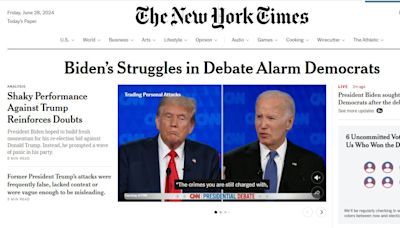 Qué dice la prensa de Estados Unidos tras el debate presidencial entre Biden y Trump