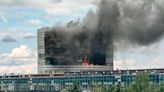 Eight killed as huge fire rips through former research institute in Moscow