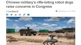 解放軍裝備「帶槍機器狗」慌了？美國國會：要求防長調查其威脅性