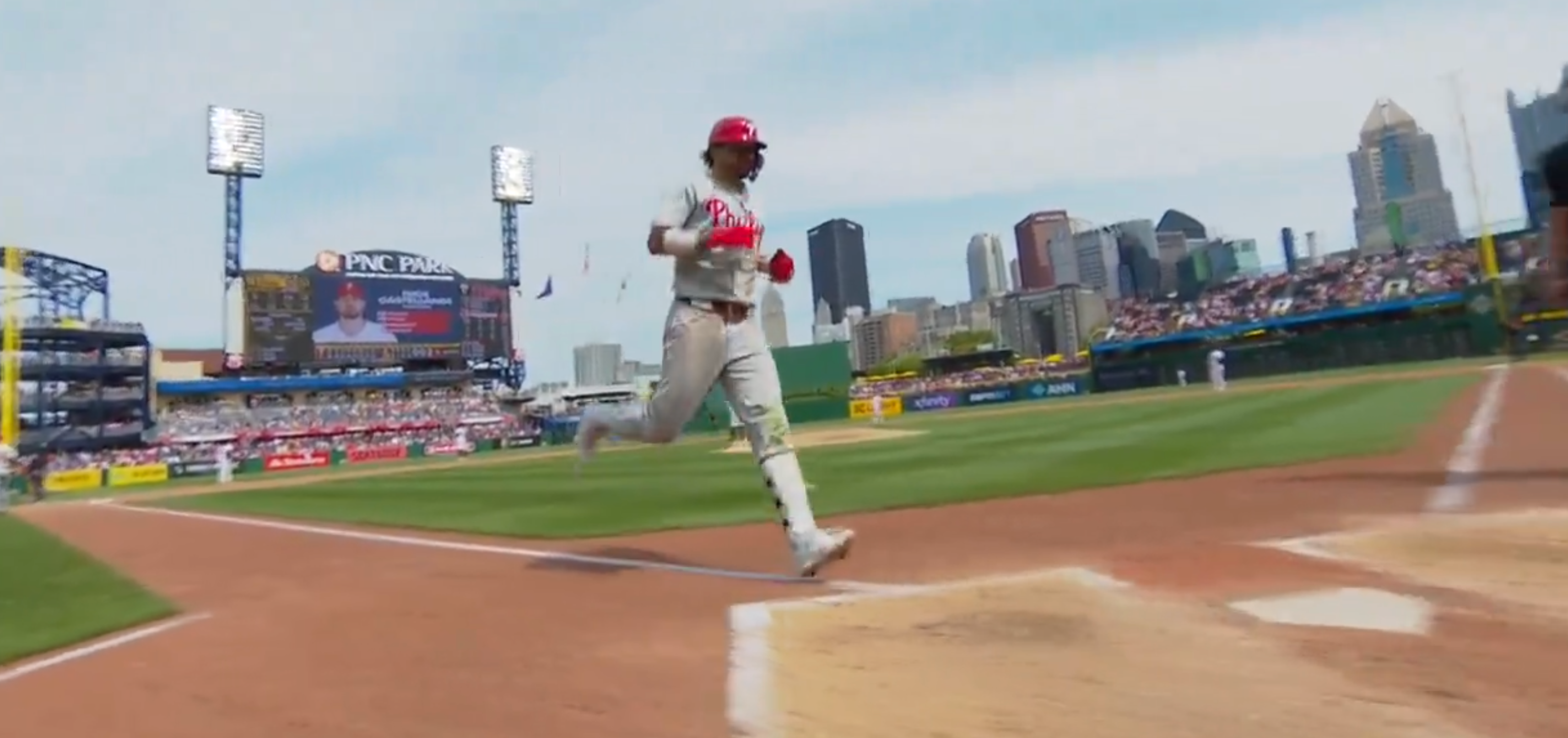 MLB fans were in disbelief after Nick Castellanos homered on the day Biden dropped out