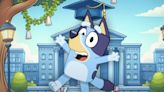 8 bonitas tarjetas de Bluey con temática de graduación para imprimir y regalar