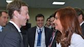 Las imágenes de Cristina Kirchner con Zuckerberg que dejaron mal parado a Adorni