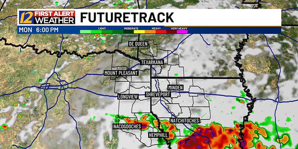 Storms possible into the evening hours