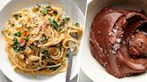 Melissa Clark makes pantry pasta and two-ingredient chocolate mousse for Valentine's Day