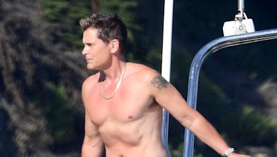 Rob Lowe Shows Off Shirtless Physique at July 4th Beach Party With His Sons