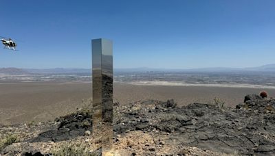 Mysterious monolith found near Las Vegas taken down, its origins still unknown