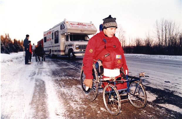 Rick Hansen brought his Man in Motion tour to Edmonton in March 1987 ...