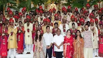 Ambani family organize 'Samuh Vivah'for 50 underprivileged couples before Anant-Radhika's wedding