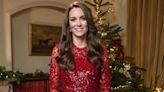 Kate Middleton Recycles Festive Red Dress for Christmas Special Promo