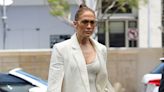 A Breezy Linen Suit Is the Most Business Casual Jennifer Lopez Gets