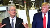 Trump called Tim Cook a 'very good businessman' and described a private meeting between the 2 when he was president