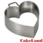【日本CakeLand】日本麵包蛋糕不銹鋼深型煎烤模-心型-日本製 (NO-1696)