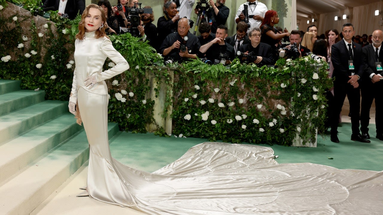 In Balenciaga, Isabelle Huppert Celebrated French Savoir-Faire at the 2024 Met Gala