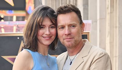 Ewan McGregor poses with four of his children at Walk of Fame ceremony