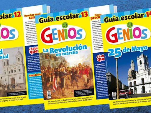 Con ediciones especiales, stickers y figuritas, la revista Genios les explica a los chicos el 25 de Mayo